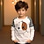 olcso fiú 3D-s pólók-Fiú 3D Csík Raglan ujjú ing Hosszú ujj 3D nyomtatás Ősz Tél Sportok Divat Utcai sikk Poliészter Gyerekek 3-12 év Terített nyak Szabadtéri Hétköznapi Napi Normál