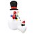 preiswerte Weihnachtsbeleuchtung-Schneemann Weihnachten Netzstecker 1 Stück