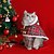preiswerte Hundekleidung-Hunde Katzen Umhang Weihnachtsoutfit Modisch Party Winter Wasserdicht Atmungsaktiv Weich Waschbar Komfortabel Party Weihnachten Casual Festival Hundebekleidung for Bichon Frise Spitz kleines Haustier