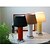 abordables lámpara de noche-Lámpara de mesa con pantalla de tela, cristal, sala de estar, dormitorio, lámpara de mesita de noche, 110-240v