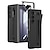 olcso Samsung-tokok-telefon Ügy Kompatibilitás Samsung Galaxy Z Fold 5 Felhajtható fedél Tolltartó Teljes testvédő S tollal Tömör szín PC
