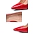 abordables Fiesta de bodas-Zapatos y bolsos conjuntos para fiesta de noche Día de San Valentín boda tacones de mujer zapatos de novia zapatos de dama de honor tacones de aguja punta puntiaguda cuero de pu moda elegante sexy rojo negro