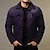abordables chaquetas camiseras estampadas de hombre-Hombre Camisa de impresión en 3D Cuello Vuelto Negro Azul Marino Morado Marrón Verde Trébol Exterior Calle Manga Larga Estampado Ropa Moda Ropa de calle Design Transpirable