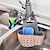 cheap Kitchen Utensils &amp; Gadgets-1 Pc Multifunctional Sink Sponge Rack With Adjustable Shoulder Strap - Hanging Bag,Organize And Drain Your Sponge With Ease - Perfect For Kitchen And Bathroom - Kitchen Supplies