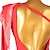 זול הלבשה לריקודים לטיניים-סלסה לריקוד שמלת ריקוד לטיני צבע טהור שחבור קריסטלים / אבני חן אימון ביצועים לנשים אימון ביצועים של שרוולים ארוכים צ&#039;ינלון ספנדקס