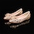 voordelige Bruiloftsschoenen-dames trouwschoenen bloemen bruids bruidsmeisjes flats sexy luxueus regenboog zilver champagne bling strass kristal sprankelende glitter spitse neus pu flats valentijnscadeaus bruiloft feest jubileum