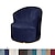 halpa Nojatuoli kansi ja käsivarrettoman tuolin kansi-venyvä sametti kääntyvä tuolinpäällinen rento tuoli päällinen aksentti moderni tyyli pyöreä nojatuolin päällinen huonekalusuoja paksuntaa elastaania pestävä