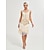 abordables Robes-Années Folles Années 1920 Robe de vacances Robe Charleston Robe Bal Masqué Gatsby le Magnifique Charleston Invité au mariage Paillettes Frange à pompons Femmes Nouvel An Mascarade Mariage robe