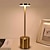 abordables Lampes de Table-LED métal tactile 3 couleurs rechargeable lampe de bureau sans fil chambre lampe de chevet minimaliste atmosphère moderne lampe de bureau chargement usb