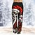 voordelige Grappige kerstoutfit-Kerstmis Hawaiiaanse broek Voor heren Grappig Doodskoppen Broeken Trekkoord elastische taille Casual Feestavondkleding kerstfeest Strand Kleding Broek met rechte pijpen 3D-afdrukken Zwart blauw Groen