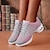 cheap Dance Sneakers-Women&#039;s Dance Sneakers Sneakers Outdoor HipHop Square Dance Plus Size Casual Split Sole Flat Heel Round Toe Lace-up Wine Black Gray