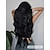 levne Syntetické trendy paruky-24palcová syntetická paruka dámská paruka tmavě hnědé dlouhé vlnité kudrnaté vlasy s ofinou módní elegantní denní přírodní