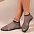 cheap Women&#039;s Boots-Women&#039;s Sandals Boots Ballerina Handmade Shoes Wedding Party Beach Solid Color Booties Ankle Boots Sparkling Glitter Flat Heel Peep Toe Fashion Sexy Walking Mesh Elastic Band Black / Beige Black
