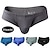 cheap Men&#039;s Briefs Underwear-Men&#039;s 3 Pack Boxer Briefs Underwear Modal Washable Comfortable Solid Color Low Rise Black Blue