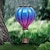 billiga Dekorativa ljus-solar varmluftsballong lykta jul utomhusdekoration färgglada landskap för semester fest väderbeständig
