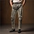 cheap Men&#039;s Printed Dress Pants-Skeleton Punk Abstract Men&#039;s 3D Print Pants Trousers Outdoor Street Wear to work Halloween Polyester Black White Khaki S M L High Elasticity Pants