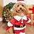 baratos Fantasia de Animais de Estimação-Cachorros Gatos Fantasia de Natal Roupa de Natal Moda Estilo bonito Inverno Macio Lavável Confortável Natal Ao ar livre Casual / Diário Bichon Frise Poodle Pomerânia Animais de Pequeno Porte Borboleta