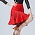abordables Tenues de danse latine-Danse latine Jupes Plissé Gland Couleur Pure Femme Utilisation Entraînement Taille haute Spandex