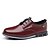 preiswerte Herrenschnürschuhe-Herren Outdoor Derby-Schuhe Retro Wanderschuhe Brautkleider schlicht Weihnachten Täglich Leder Komfortabel Stiefeletten / Stiefeletten Halbschuhe Schwarz Weiß Burgund Frühling Herbst