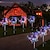 levne Světla cesty &amp; lucerny-1 balení solární 8funkční vánoční dekorativní ohňostrojová lampa, podlahové osvětlení na trávník, sváteční svatba, vánoční halloween venkovní vodotěsná dekorativní lampa 90/120/150/200 LED