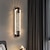baratos Candeeiros de Parede de Cristal-lâmpada de arandela led de aço inoxidável cristal interior 40/50/60/80/100cm 3 luz minimalista luz de montagem na parede longa decoração de casa luminária luzes de lavagem de parede interior para sala