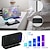 cheap Radios and Clocks-Dynamic RGB Projection Alarm Clock Digital Auto-dimming 180 Rotation Projector Snooze Table Clock 12H/24H Bedroom Electronic LED Clock