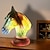 cheap Table Lamps-Animal Table Lamp Series, Stained Resin Table Lamp Night Light, Stained Resin Animal Night Light, Stained Resin Lamp for Bedroom Animal Lovers Home Decor 10*15CM/3.93*5.9INCH (3pcs Button Batteries)
