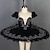 abordables Tenues de danse enfants-Tenues de Danse pour Enfants Ballet Robe Volants Fille Utilisation Sans Manches Taille moyenne Elasthanne