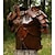 cheap Historical &amp; Vintage Costumes-Retro Vintage Medieval Renaissance Steampunk 17th Century Shoulder Armor Chest Guard Warrior Viking Unisex Cosplay Costume Halloween LARP Shoulder Armor
