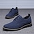 cheap Men&#039;s Oxfords-Men&#039;s Oxfords Retro Formal Shoes Suede Shoes Walking Business Casual Daily Party &amp; Evening Faux Leather Comfortable Lace-up Black Blue Brown Spring Fall