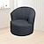 abordables Cubierta de sillón y silla sin brazo-Funda para sillón giratorio de barril de jacquard, funda elástica color burdeos para sillón giratorio, funda para sofá, funda para sillón de club redondo moderno