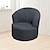 cheap Armchair Cover &amp; Armless Chair Cover-Jacquard Swivel Barrel Chair Cover, Stretch Swivel Accent Chair Slipcover Barrel Armchairs Sofa Cover Modern Round Club Chair Couch Cover