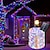 olcso LED szalagfények-5 m 10 m 20 m Karácsonyi vonós fények 50/100/200/300 LED Meleg fehér Hideg fehér Több színű Rézhuzalos lámpák Nap- Karácsonyi dekoráció Solarno napajanje