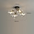 tanie Lampy sufitowe-Kreatywny nieregularny żyrandol sufitowy multi-lights szkło 4/6 światła lampa sufitowa do montażu podtynkowego wisiorek światło salon sypialnia jadalnia wystrój domu lampa wisząca 110-240v