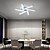 Недорогие Потолочные светильники-светодиодный потолочный светильник с 4 головками Потолочный светильник с 6 головками, который может излучать свет снизу, подходит для спален, ресторанов, кабинетов, комнат для гостей и приемных ac220v