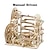 cheap Jigsaw Puzzles-3D Wooden Puzzle Marble Run Set DIY Mechanical Track Electric Manual Model Building Block Kits Assembly Toy Gift for Teens Adult