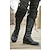 cheap Biker Boots-Men&#039;s Boots Biker boots Combat Boots Motorcycle Boots Retro Walking Casual Daily PU Comfortable Mid-Calf Boots Lace-up Dark Brown Black Spring Fall