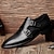 رخيصةأون أحذية أوكسفورد للرجال-أحذية رجالية بدون كعب وأحذية سهلة الارتداء أحذية بروغ مونك رجال الأعمال البريطانيين في المكتب والعمل الوظيفي أحذية جلدية للحفلات والسهرات أسود بني ربيع خريف