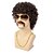 ieftine Peruci Sintetice Trendy-perucă discotecă perucă pentru anii 70 perucă afro perucă bărbați scurt creț natural pufos din păr sintetic pentru petrecerea disco de Halloween