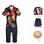 baratos Fantasias Anime-Inspirado por One Piece Monkey D. Luffy Anime Trajes de cosplay Japanês Dia Das Bruxas Trajes de cosplay Manga Curta Camisa Calças Chapéu Para Homens