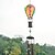 baratos Luzes e lanternas de caminho-1pc ao ar livre ferro solar balão de ar quente vento carrilhão luz vidro oco paisagem pátio luz, decoração do jardim ao ar livre, luz de projeção