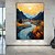 cheap Landscape Paintings-Oil Painting Handmade Hand Painted Wall Art Abstract Knife PaintingLandscape Gray Home Decoration Decor Rolled Canvas No Frame Unstretched