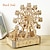 cheap Jigsaw Puzzles-3D Wooden Puzzles Led Rotatable Ferris Wheel Music Octave Box Model Mechanical Kit Assembly Decor DIY Toy Gift for Kid Adult