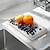 Недорогие Хранение на кухне-двухслойная пластиковая полка для посуды с дренажным поддоном для хранения посуды, фруктов и мисок