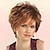 abordables perruque plus âgée-Perruque Synthétique Droit Coupe Lutin Perruque Court Blond Cheveux Synthétiques Femme Design à la mode Doux Naturel Blond