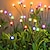 voordelige Pathway Lights &amp; Lanterns-2 stuks zonne-tuin vuurvliegjes lichten starburst zwaaiend licht zwaaiend als de wind waait zonne-verlichting buiten decoratieve kleur veranderende rgb licht voor tuin patio pad decoratie, halloween