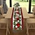 tanie Serwety stołowe-czerwony bieżnik, sezonowa dekoracja stołu w stylu wiejskiego domu na zimowe wakacje