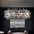 Χαμηλού Κόστους Πολυέλαιοι-πυροτεχνήματα κρυστάλλινος πολυέλαιος μοντέρνος, sputnik πολυέλαιος πικραλίδα, κρεμαστός φωτισμός χρωμίου 60/80 για σκάλες εστιατορίου κουζίνα τραπεζαρία υπνοδωμάτιο σαλόνι