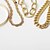 baratos Pulseiras-4pçs Mulheres Elo / Corrente Círculo de torção à moda Europeu Rocha Liga Pulseira de jóias Prata / Dourado Para Rua Diário