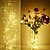 preiswerte LED Lichterketten-1 Stück LED-Lichterkette, batteriebetrieben, CR2032, wasserdichte Kupferdraht-Lichterkette, 2,1 m, 20 LED-Glühwürmchen-Lichterkette, für DIY-Hochzeitswohnheim, Schlafzimmer, Weihnachten, Halloween,